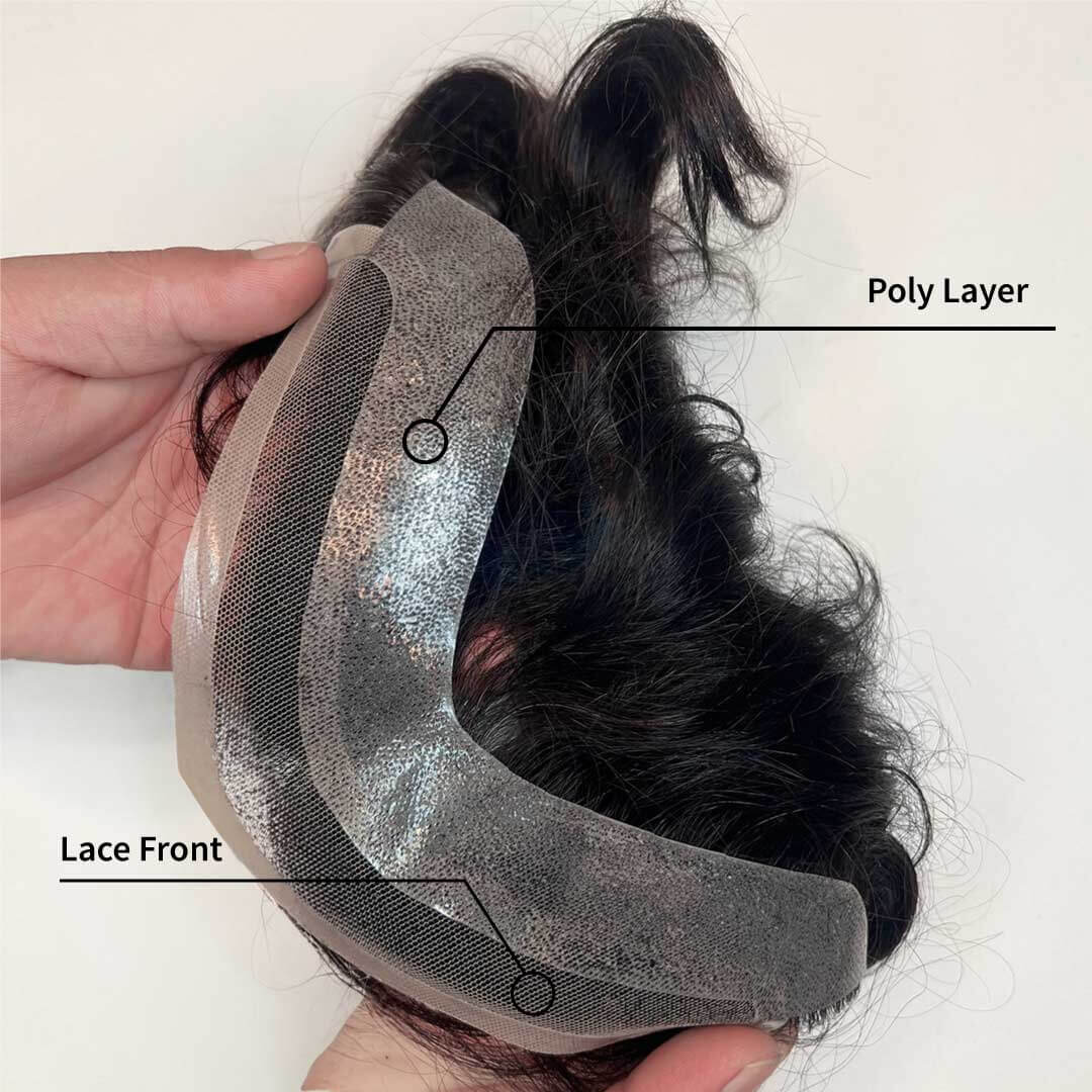 Topee Frontal Hair System | Poly Base With Lace Front - Topee