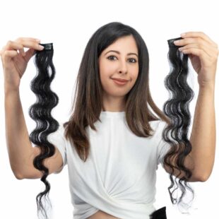 2 Set Clip-in Hair Extensions | Curly Streaks for Added Volume