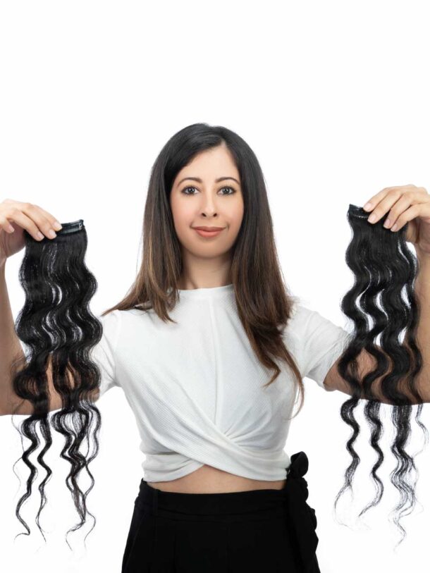 2 Set Hair Extensions Volumizer | Curly Hair Texture for Added Volume