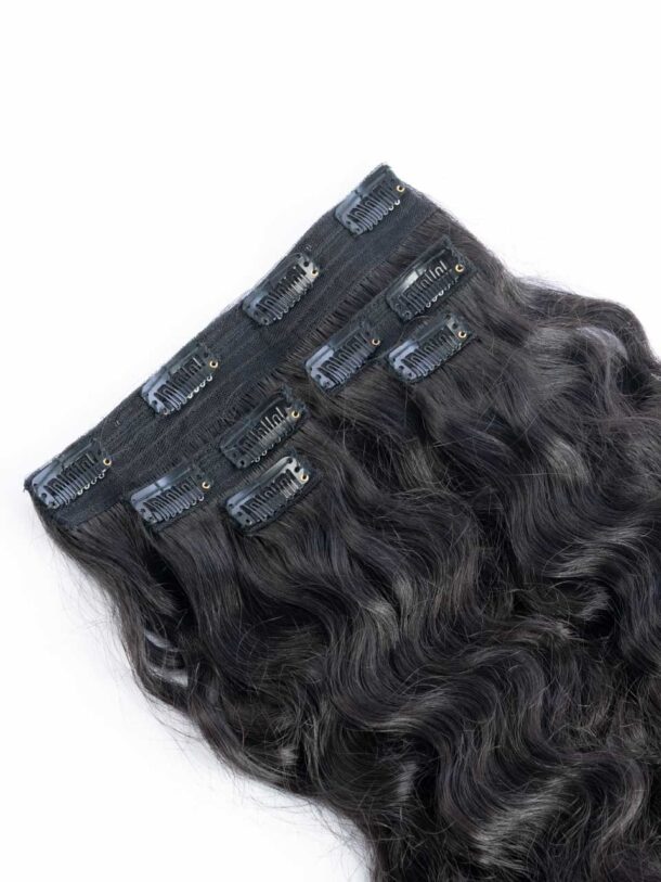 Full Clip Set Hair Extensions | Curly Hair Texture for Added Volume