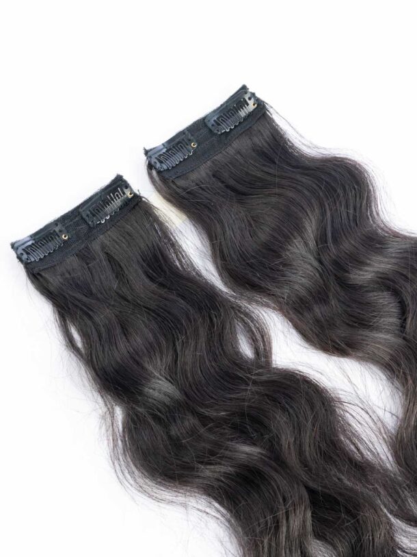 Full Clip Set Hair Extensions | Wavy Hair Texture for Natural Volume - Image 3