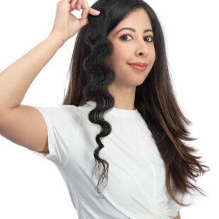 Single Piece Clip-in Hair Extensions | Curly Streaks for Added Volume