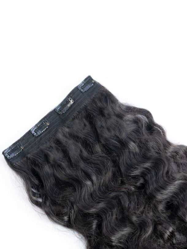 Single Piece Hair Extensions Volumizer | Curly Hair Texture for Added Volume - Image 2